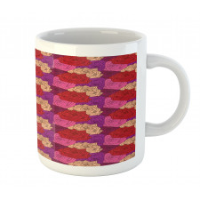 Dotted Colorful Floral Image Mug