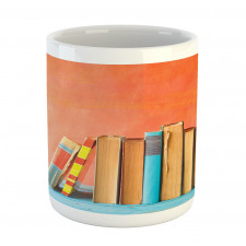 Row of Old Vintage Books Mug