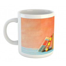 Row of Old Vintage Books Mug