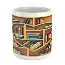 Love Reading Books Heart Mug