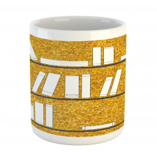 Simplistic Books on Shelves Mug