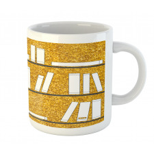 Simplistic Books on Shelves Mug