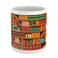 Academic Bookshelves Design Mug