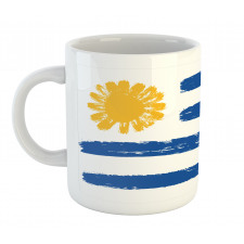 Brush Painting Stroke Flag Mug