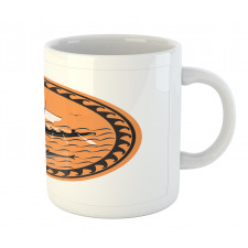 Greek Ship on Waves Mug