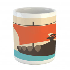 Sailboat with Woman Mug