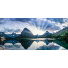 Swiftcurrent Lake Panorama Mug