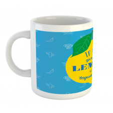 Mexican Words on Lemon Mug