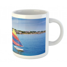 Rainbow Boat Sailing Mug