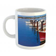 Boats Pier Nautical Mug