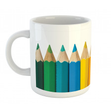 Colorful Pencils Macro Photo Mug