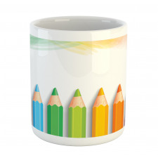 Realistic Colorful Pencils Mug