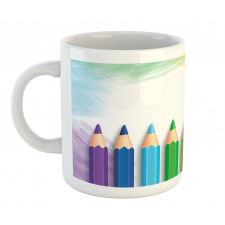 Realistic Colorful Pencils Mug