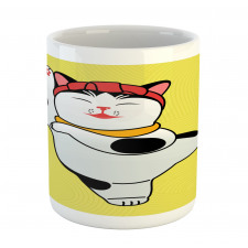 Sporty Maneki Neko Mug