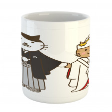 Bride and Groom Cats Mug