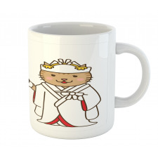 Bride and Groom Cats Mug