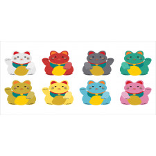 Colorful Maneki Neko Mug