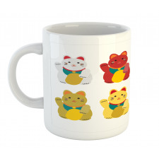 Colorful Maneki Neko Mug