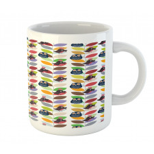 Abstract Vivid Birds Mug