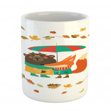 Autumn Fox and Bear Mug