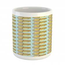 Retro School Bus Pattern Mug