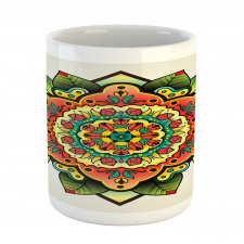 Floral Medallion Ornate Mug