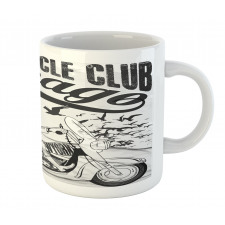 Crazy Skeleton Rider Design Mug