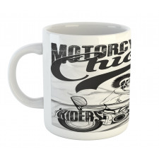 Crazy Skeleton Rider Design Mug