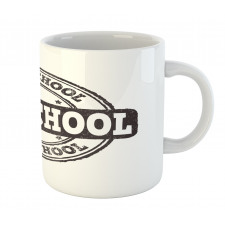 Grunge Retro Look Text Mug