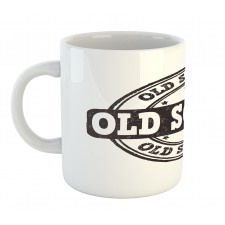 Grunge Retro Look Text Mug