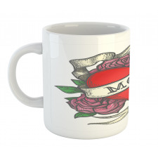 Heart with Roses and Mom Mug