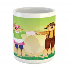 Cartoon in Garden Mug