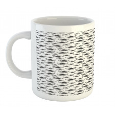 Dotwork Anemone Flowers Mug