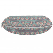 Etnik Boyun Yastığı Soft Pastel Görünümlü Otantik Kilim Motifleri