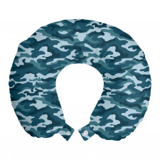 Kamuflaj Boyun Yastığı Mavi Denizcilik Üniforması