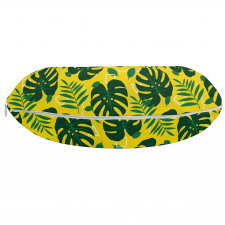 Palmiye Boyun Yastığı Renkli Tropikal Ağaç Yaprakları ve Dalları 