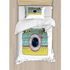 Nostalgic Photo Camera Duvet Cover Set