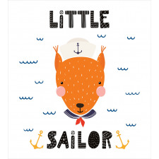 Marine Fox and Little Sailor Duvet Cover Set