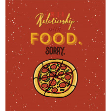 Pizza Relationship with Food Duvet Cover Set