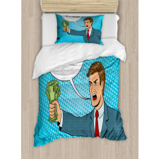 Shut up and Take My Money Man Duvet Cover Set