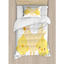 Happy Animals Doodle Duvet Cover Set