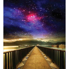 Galaxy Cosmos Bridge Duvet Cover Set