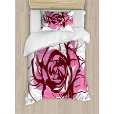 Rose Petal Duvet Cover Set