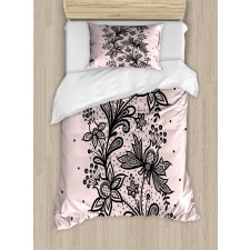 Botanical Lace Look Motif Duvet Cover Set