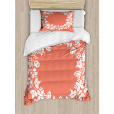 Monochrome Botany Wreath Duvet Cover Set