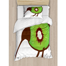 Small Bird and Fruit Slice Duvet Cover Set