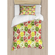 Modern Organic Food Rounds Duvet Cover Set