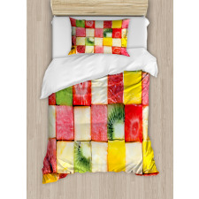 Square Slices of Fresh Food Duvet Cover Set