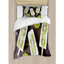 Homemade Fruit Popsicles Photo Duvet Cover Set