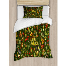 Latin America Objects Art Duvet Cover Set